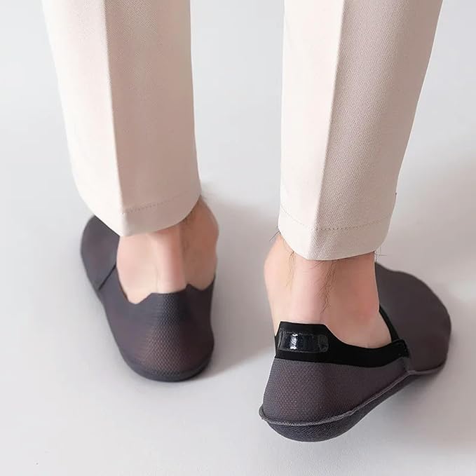 Men's 6 Pack Ice Silk Non-slip Socks