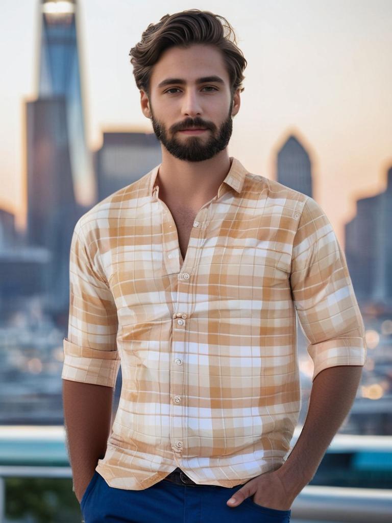 2025 Cotton Casual Full Sleeve Shirt