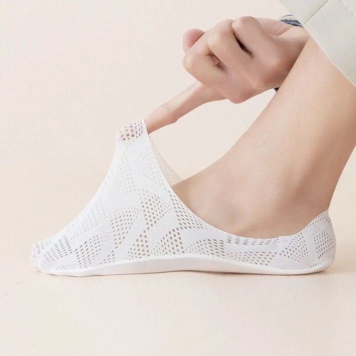 Men's 6 Pack Ice Silk Non-slip Socks