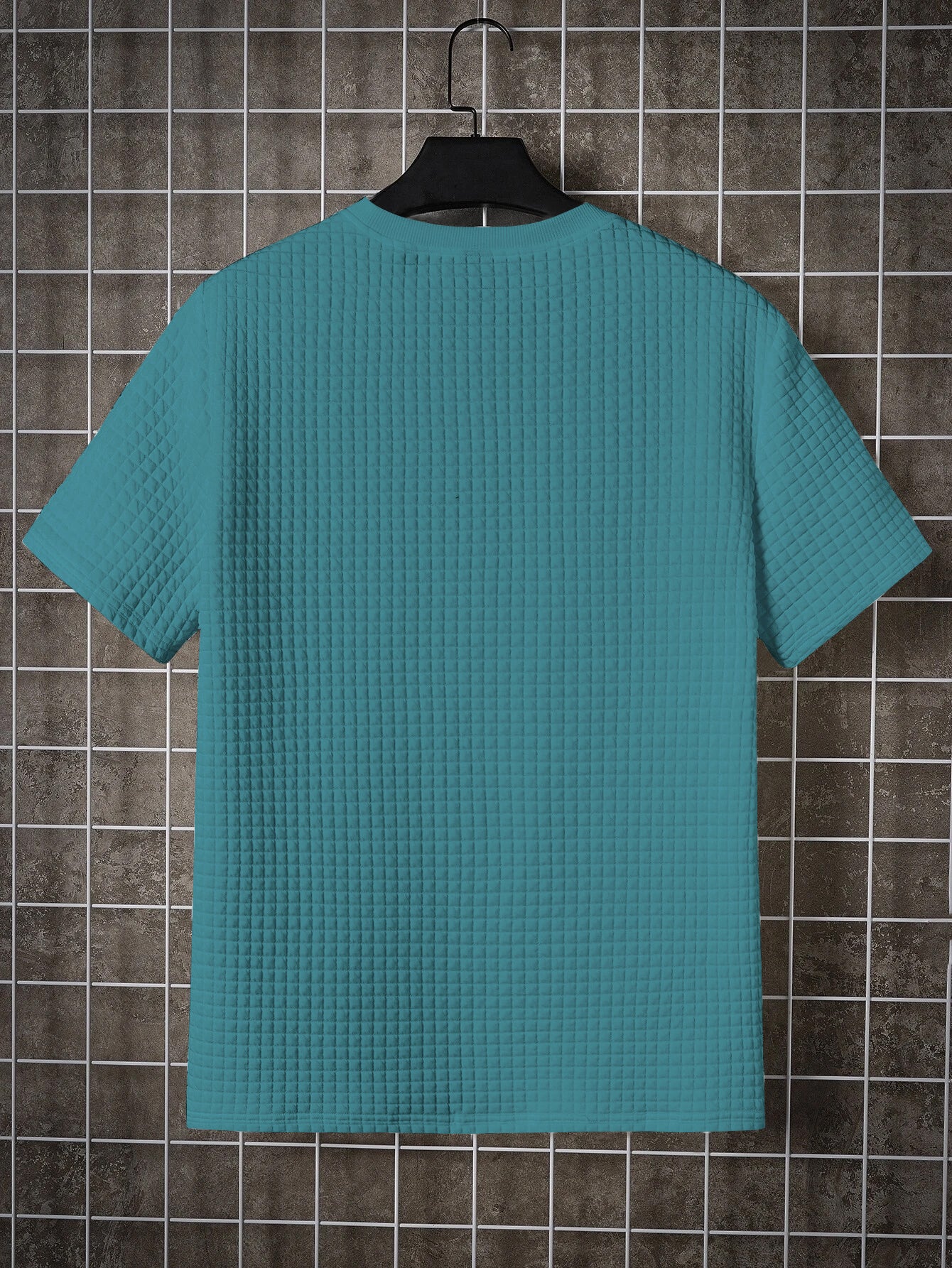 Blue Dianne Regular Fit Rib-knit T-shirt