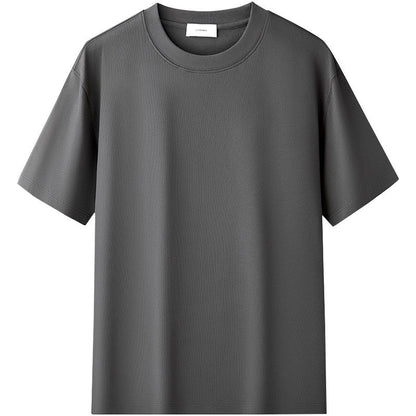 Round Neck Drop-Shoulder Sleeves Oversized Mens T Shiirt