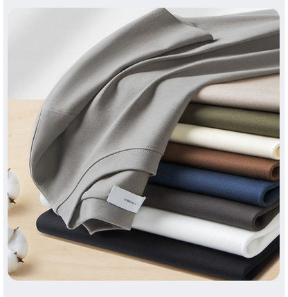 Round Neck Drop-Shoulder Sleeves Oversized Mens T Shiirt