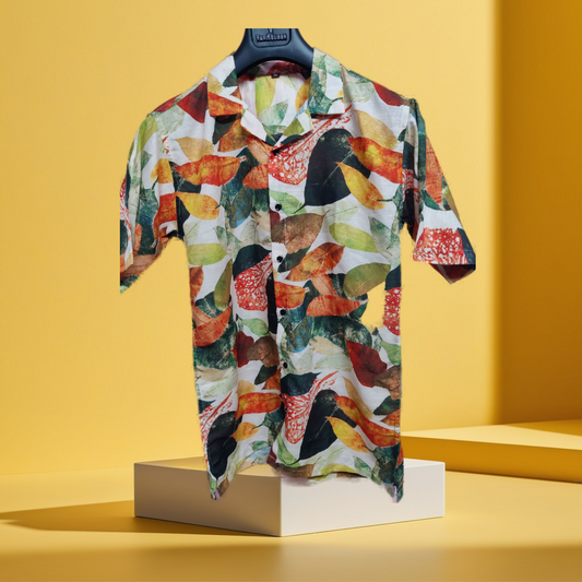 New Summer  Lilne Printed 'Orange' Shirt